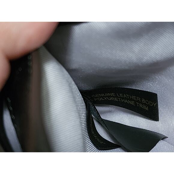 Rebecca Minkoff Women's Small Square Wallet Gray Leather Studs Bifold Zip Card - Picture 11 of 14